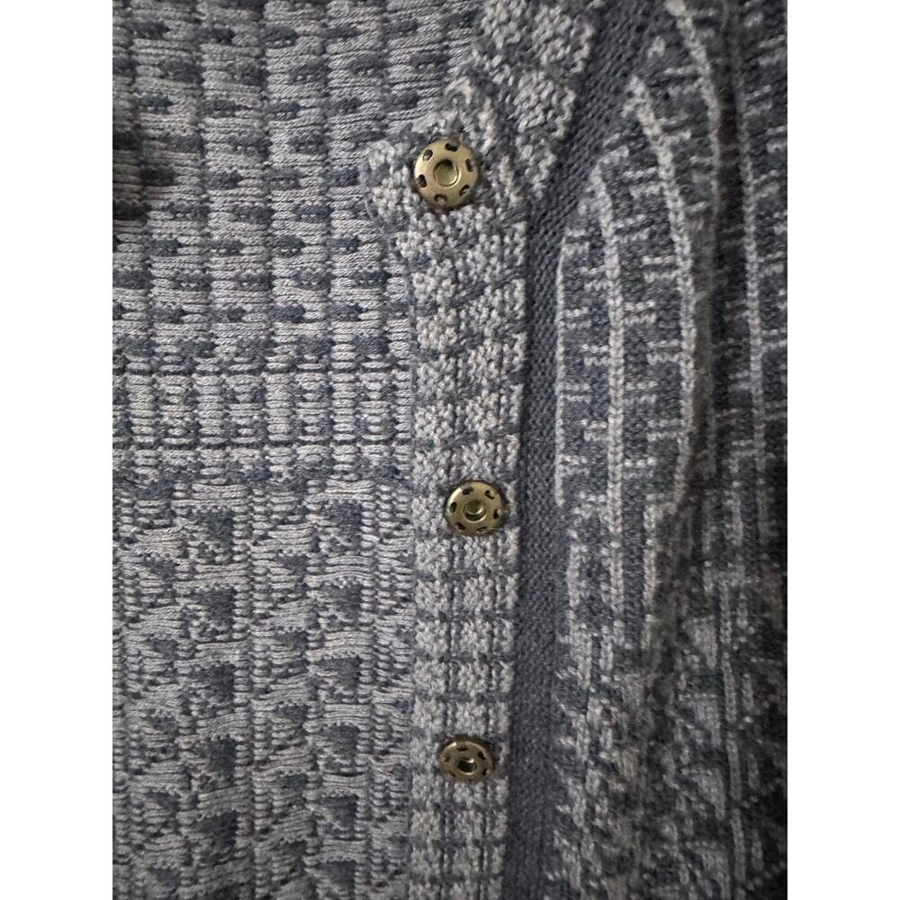 Odd Molly Blue V-Neck Snap Front Knit Cardigan Size 1 US Small/ 6 - Picture 7 of 10